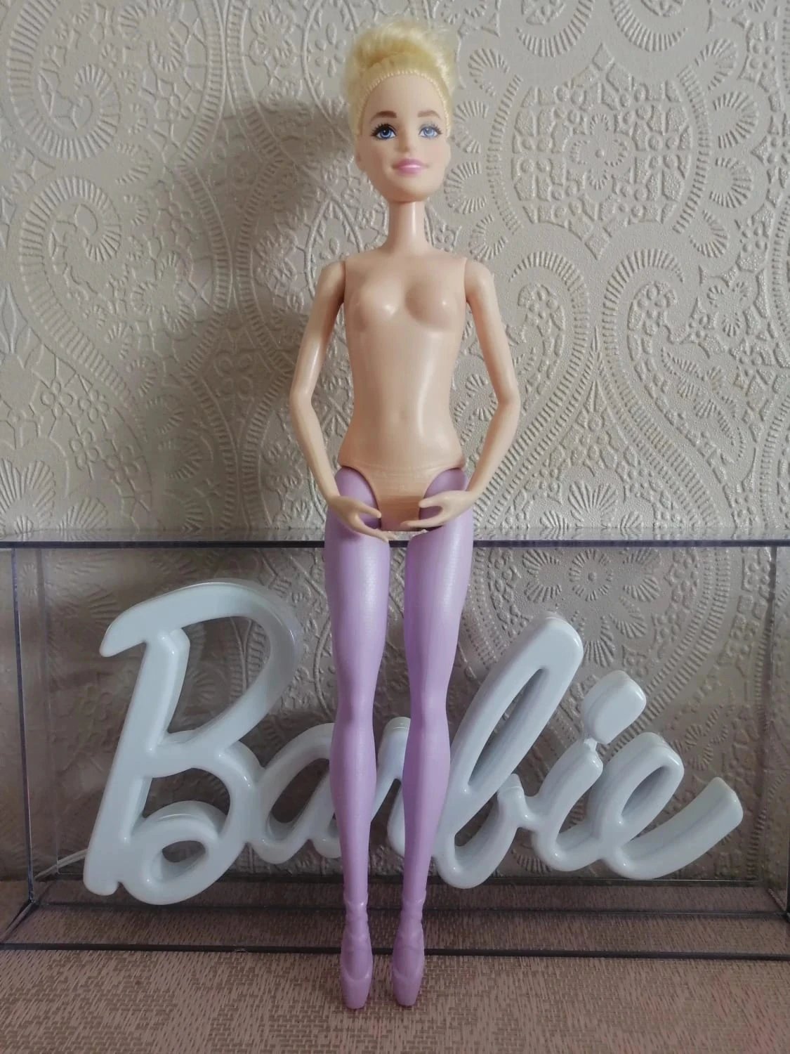 Barbie Ballerina loira em vestido rosa e azul – photo 4